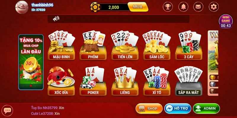 Giới Thiệu Về Game Đánh Bài Đổi Thưởng